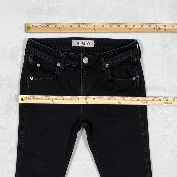 AMO "Kate"distressed black jeans - Picture 8 of 11